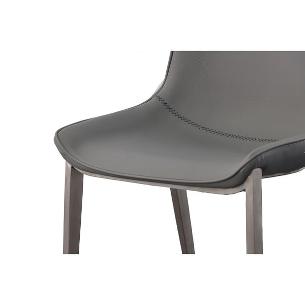 Modrest Frasier Modern Grey Eco Leather Dining Chair (Set Of 2) Model VGHR3505-GRY