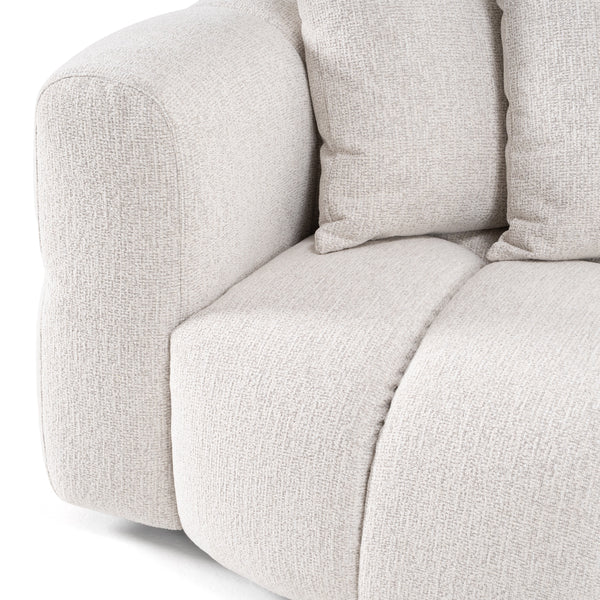 Divani Casa Freya Modern Beige Fabric Sectional With Console Model VGOD-RD-047-BGE