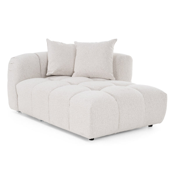 Divani Casa Freya Modern Beige Fabric Sectional With Console Model VGOD-RD-047-BGE