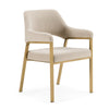 Modrest George Modern Beige Fabric & Antique Brass Dining Chair Model VGGA-GA-6218CH-1-BGE