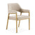 Modrest George Modern Beige Fabric & Antique Brass Dining Chair Model VGGA-GA-6218CH-1-BGE