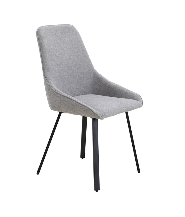 Modrest Gillette Modern Gray Fabric Dining Chair Set Of 2 Model VGDW-J1191-GRY