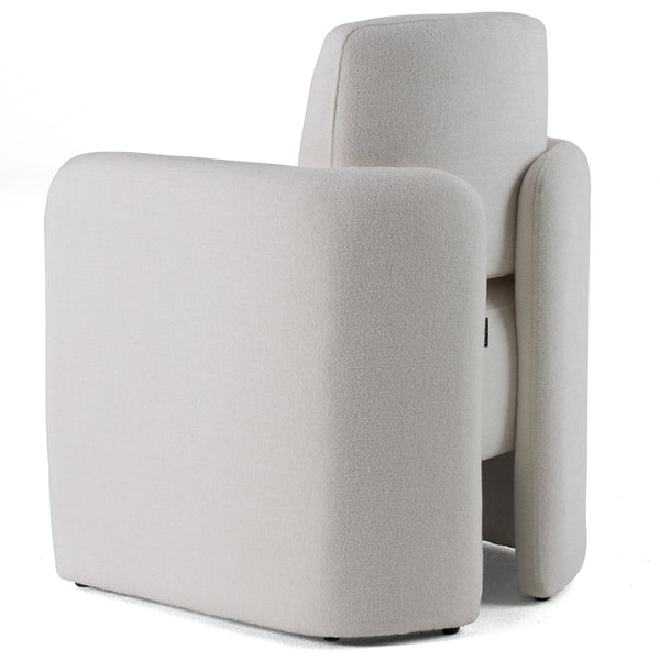 Modrest Hermosa Modern White Fabric Dining Chair Model VGKK-KF.Y2220-WHT