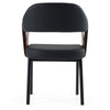 Modrest Jensen Modern Black & Camel Vegan Leather Dining Chair Model VGGA-6261CH-1-BLK