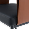 Modrest Jensen Modern Black & Camel Vegan Leather Dining Chair Model VGGA-6261CH-1-BLK
