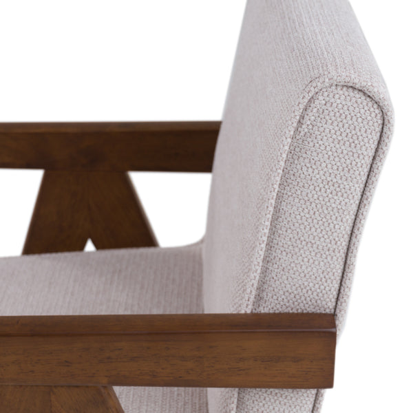 Modrest Joseline Modern Beige Fabric & Walnut Dining Chair (Set Of 2) Model VGMA-MI-1233-DC-BGE