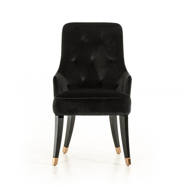 A&X Larissa Modern Black Fabric Dining Chair Model VGUNCC016-BLK-1