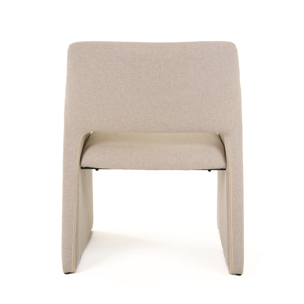 Modrest Lasara Modern Beige Fabric Dining Chair Model VGDW-L-895-BGE