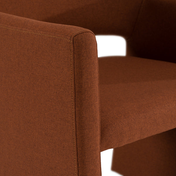 Modrest Lasara Modern Rust Fabric Dining Chair Model VGDW-L-895-RST
