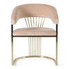 Modrest Linda Modern Beige Velvet And Gold Dining Chair Model VGZA-Y429-BEI-DC