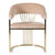 Modrest Linda Modern Beige Velvet And Gold Dining Chair Model VGZA-Y429-BEI-DC