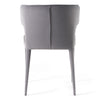 Modrest Lucero Modern Grey Velvet Arm Dining Chair Model VGYF-DC1021-GV