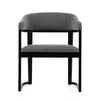 Modrest Maury Modern Grey Fabric & Black Dining Chair Model VGMA-MI-1189-GRYBLK