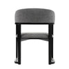 Modrest Maury Modern Grey Fabric & Black Dining Chair Model VGMA-MI-1189-GRYBLK