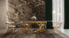 Modrest Colton Modern Brown & Gold Dining Table Model VGZAT112-BRN-DT