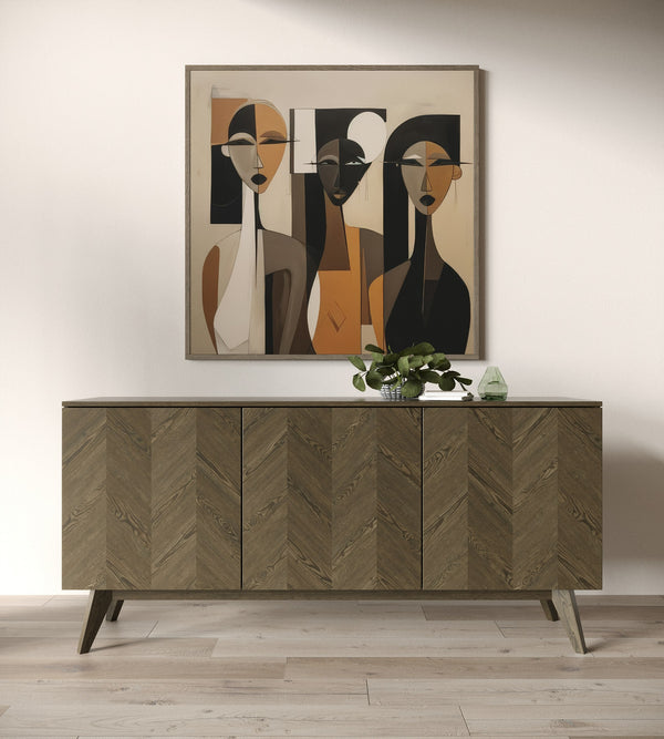 Modrest Costello Mid Century Modern Wenge Dining Set Model VGMA-MIT-3202-SET