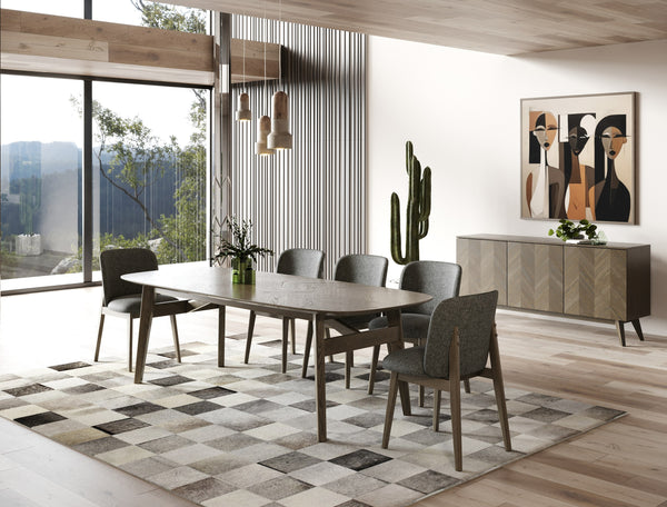 Modrest Costello Mid Century Modern Wenge Dining Set Model VGMA-MIT-3202-SET