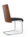 Morgan Modern Black & Walnut Dining Chair (Set Of 2) Model VGEWF3175BA-BLK