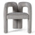Modrest Mulgrew Modern Light Grey Velvet Dining Chair Model VGMF-D1128-LTGRY