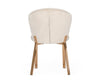 Modrest Nadia Modern Beige Velvet & Rosegold Dining Chair (Set Of 2) Model VGVCB209-BEI