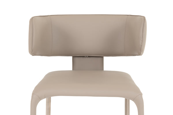 Modrest Odessa Modern Grey Vegan Leather Dining Chair Model VGHM-112-PVC-GRY