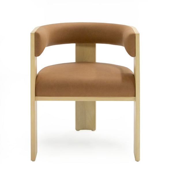 Nova Domus Osaka Modern Natural Ash & Rust Fabric Dining Chair Model VGCS-LC-22085