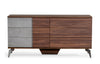 Nova Domus Palermo Modern Italian Faux Concrete & Walnut Dresser Model VGACPALERMO-WAL-DRS