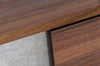 Nova Domus Palermo Modern Italian Faux Concrete & Walnut Dresser Model VGACPALERMO-WAL-DRS