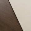 Modrest Pilot Modern Dark Walnut & Beige Leather Desk Model VGVC-BT2323