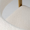 Modrest Pontiac Modern Beige Sherpa & Gold Dining Chair Model VGZAY129-BEI-DC