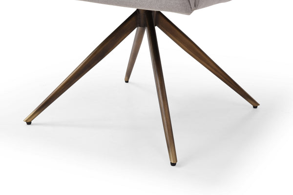 Modrest Riaglow Contemporary Light Grey Fabric Dining Chair Model VGVCB8522-LTGRY-DC