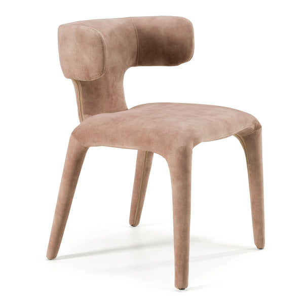 Modrest Saehee Modern Brown Velvet Dining Chair Model VGEU-MC-7512CH-BRN