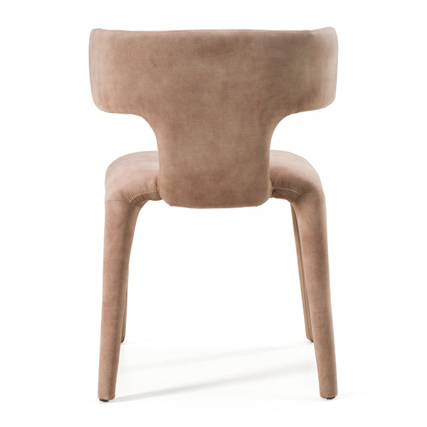 Modrest Saehee Modern Brown Velvet Dining Chair Model VGEU-MC-7512CH-BRN