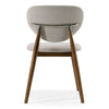 Modrest Savannah Mid Century Modern Grey Fabric & Walnut Dining Chair Model VGDW-DC1009-BGE