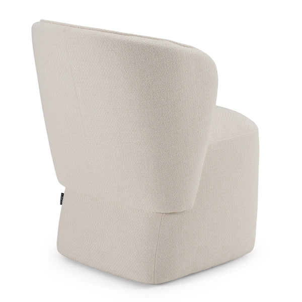 Modrest Souza Modern Beige Fabric Swivel Dining Chair Model VGKK-KF.Y1256-BGE