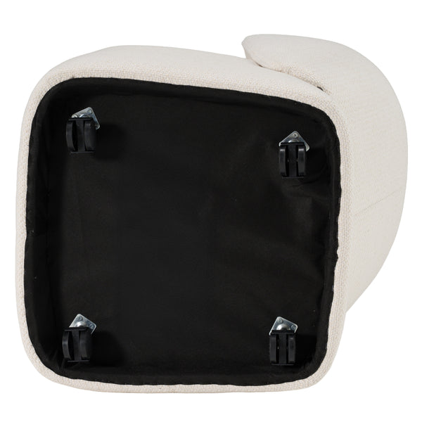 Modrest Souza Modern Beige Fabric Swivel Dining Chair Model VGKK-KF.Y1256-BGE