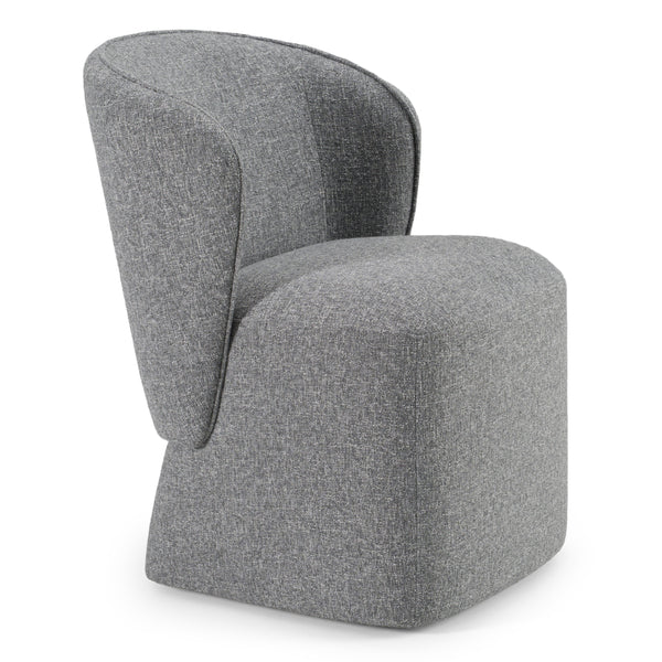 Modrest Souza Modern Grey Fabric Swivel Dining Chair Model VGKK-KF.Y1256-GRY