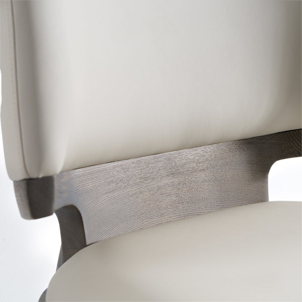 Modrest Stanley Contemporary Grey Leatherette And Grey Ash Set Of 2 Dining Chair Model VGCS-CH20066-DC-GRY