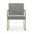 Modrest Suzanne Modern Grey Fabric & Antique Brass Dining Chair Model VGGA-6229CH-1-GRY