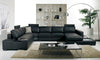 T35 Modern Black Genuine Leather Sectional Sofa With Light Model VGYI-T35-2-HL
