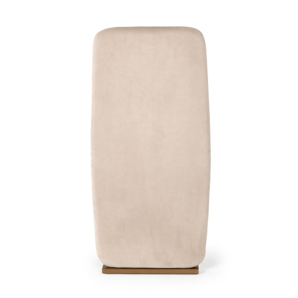 Modrest Tasha Modern Light Beige Grey Velvet & Brushed Brass Dining Chair (Set Of 2) Model VGVC-B2133-LTGRY