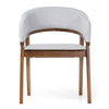 Modrest Truman Mid Century Modern Grey & Walnut Dining Chair Model VGMA-MI-1240