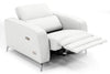 Lamod Italia Turin Italian White Leather Recliner Chair Model VGCCROMA-WHIT-CH