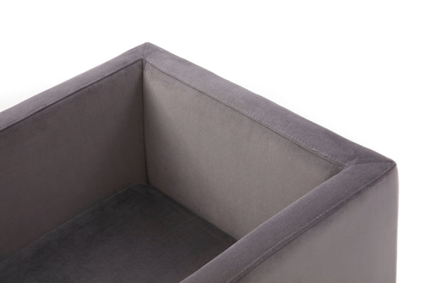 Modrest Marty Modern Dark Grey & Copper Antique Brass Dining Chair Model VGVCB8368-DGRY-DC