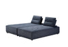 Divani Casa Glendale Modern Blue Fabric Modular Sectional Sofa Model VGMBMB-1907-BLU