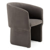 Modrest Vassar Modern Grey Velvet Dining Chair Model VGEU-MC-9707CH-A-G-DC