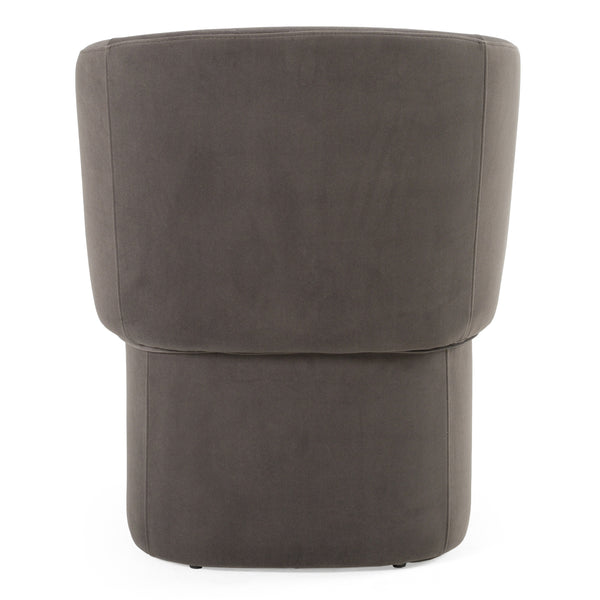 Modrest Vassar Modern Grey Velvet Dining Chair Model VGEU-MC-9707CH-A-G-DC