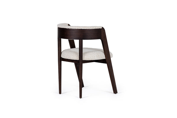 Modrest Vegas Modern Cream Fabric & Walnut Oak Dining Chair (Set Of 2) Model VGME-VEGAS-CRM-DC