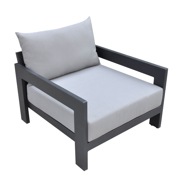 Renava Wake Modern Charcoal Outdoor Lounge Chair Model VGGEMONTALK-GREY-CH