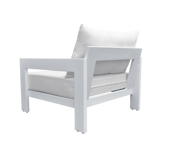 Renava Wake Modern White Outdoor Lounge Chair Model VGGEMONTALK-WHT-CH